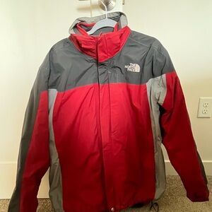 The North Face Red and Gray Performance Jacket